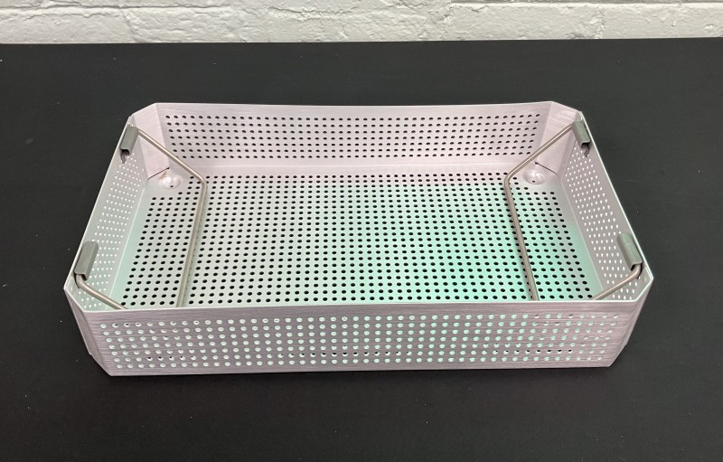Medline Aluminum Basket Sterilization Tray 15.75 in x 9.5 in x 3 in
