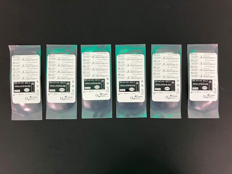 Conmed Hall 5071-553 Oscillator Blade 19.5 x 63 x 0.6 mm - Lot of 6
