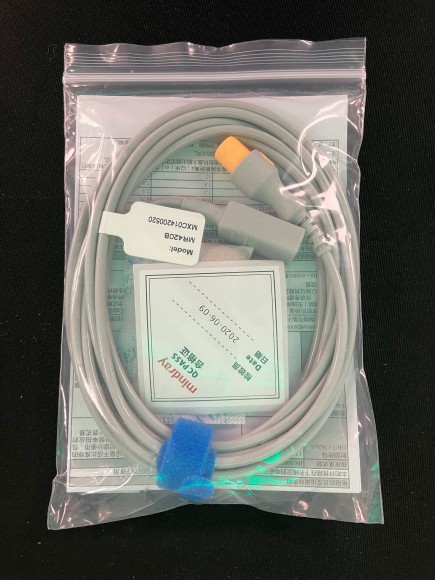 Mindray MR420B Temperature Adapter Cable w/ 2 Pin Plug Connector