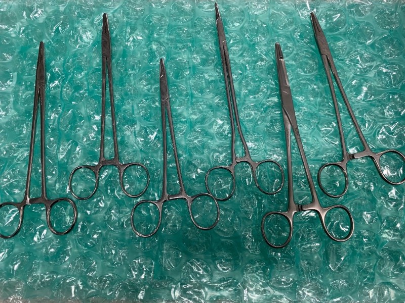 QTY. 6 - Small Straight Forceps