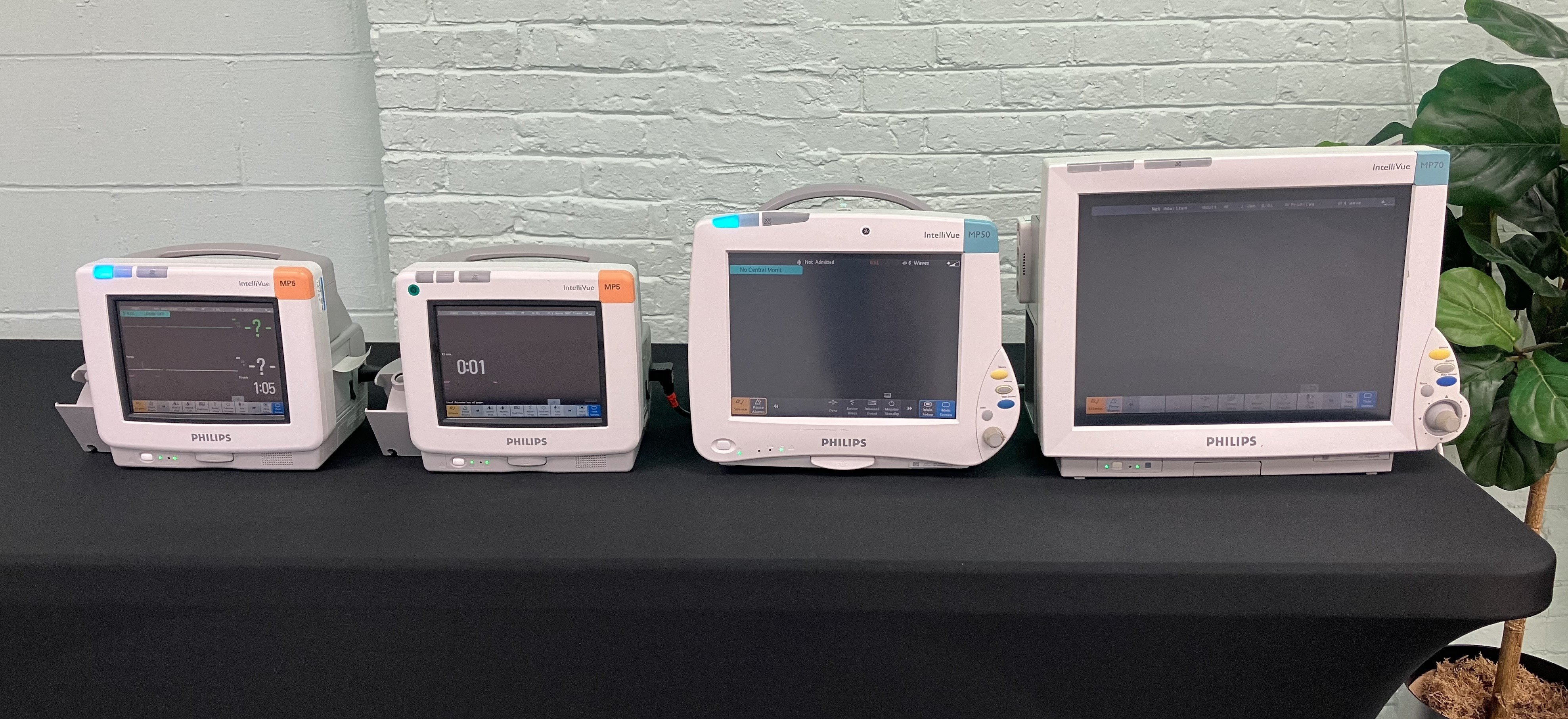 Lot of 4 Philips IntelliVue Monitors - MP5, MP50, MP70 - Please Read!