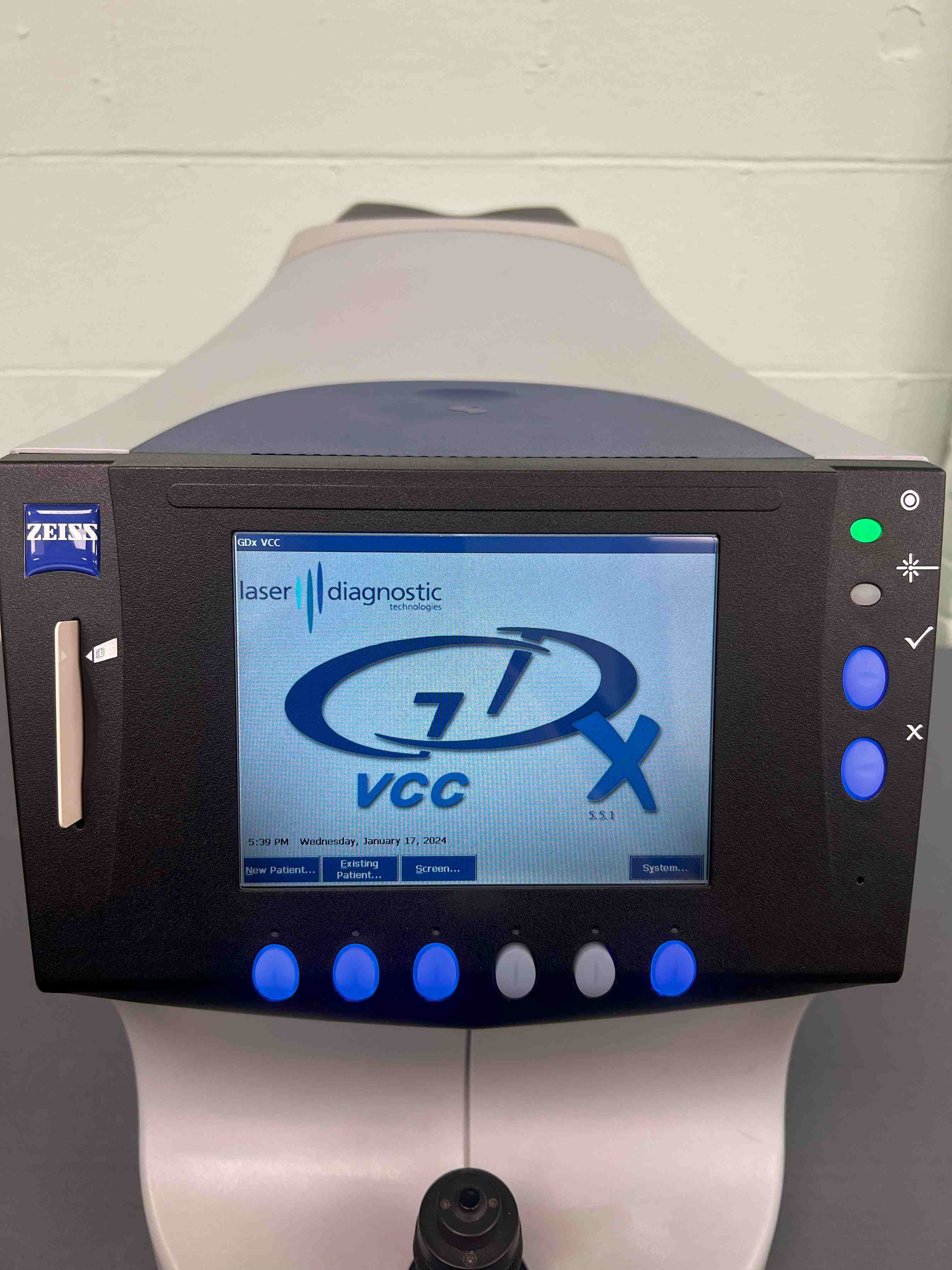 Zeiss GDx VCC Scanning Laser Diagnostic Technologies Polarimeter