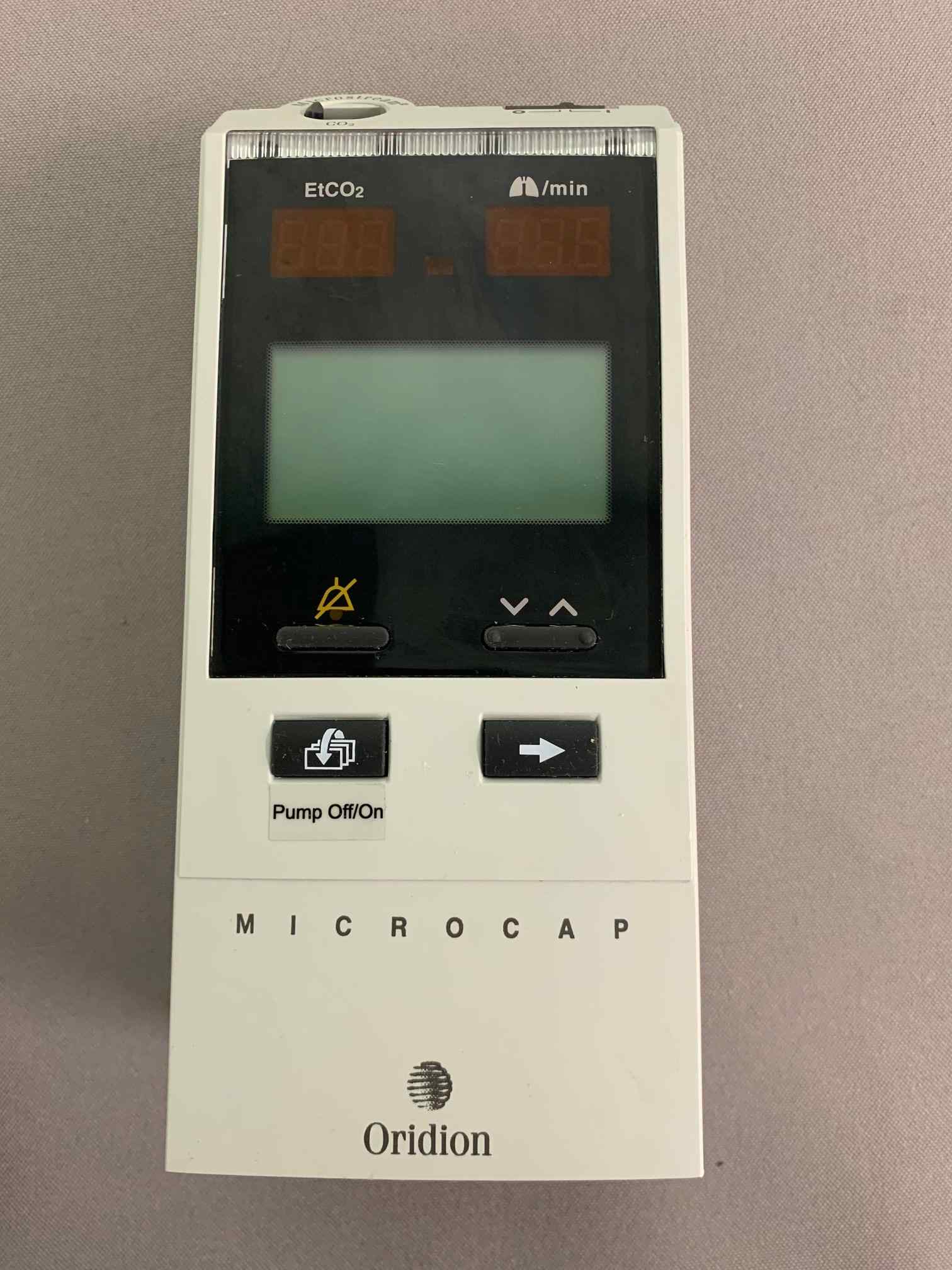 Oridion Microcap Capnography EtCO2 Monitor