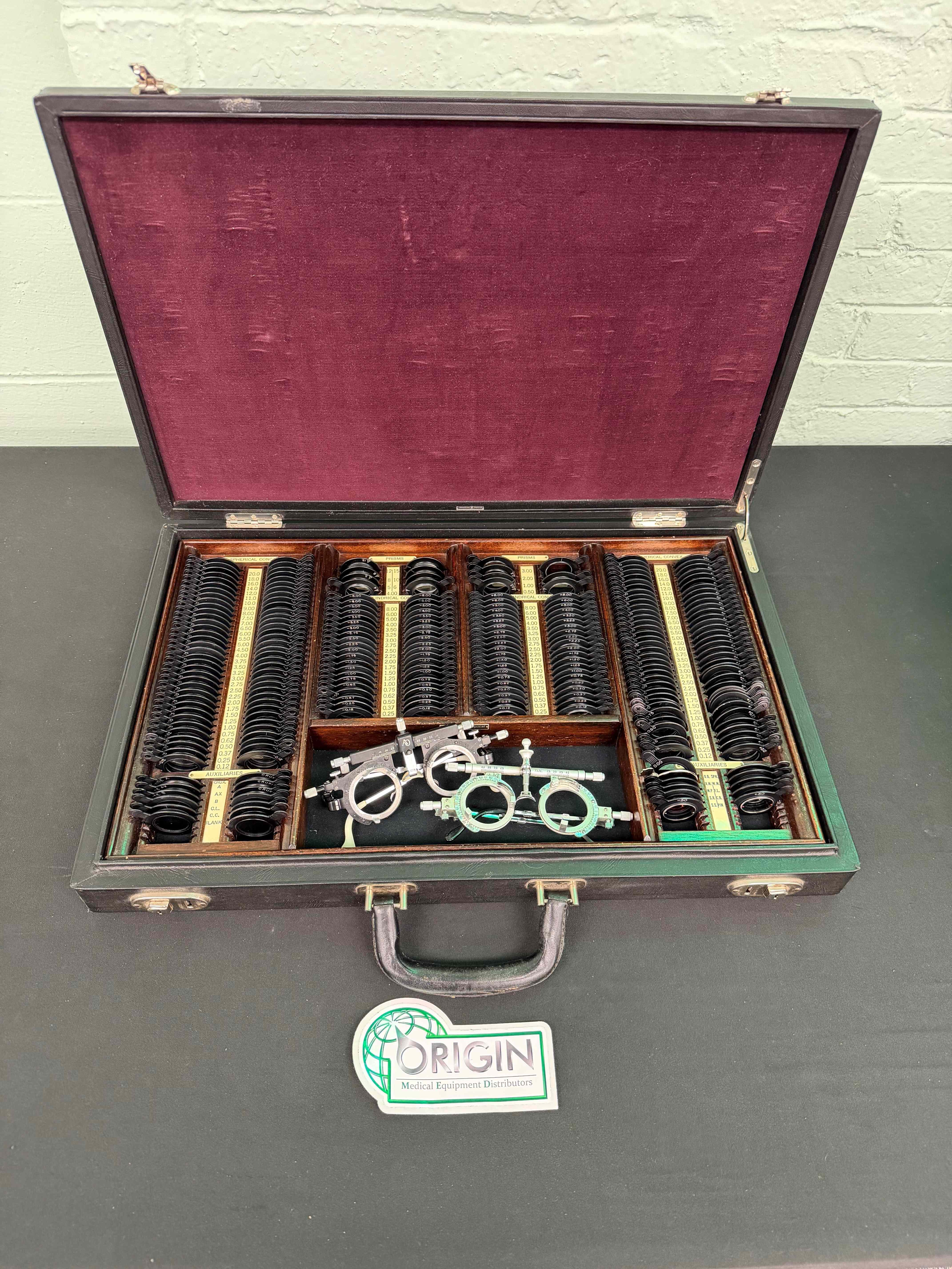 Vintage American Optical 266-Piece Ophthalmology Trial Lens Set - Read
