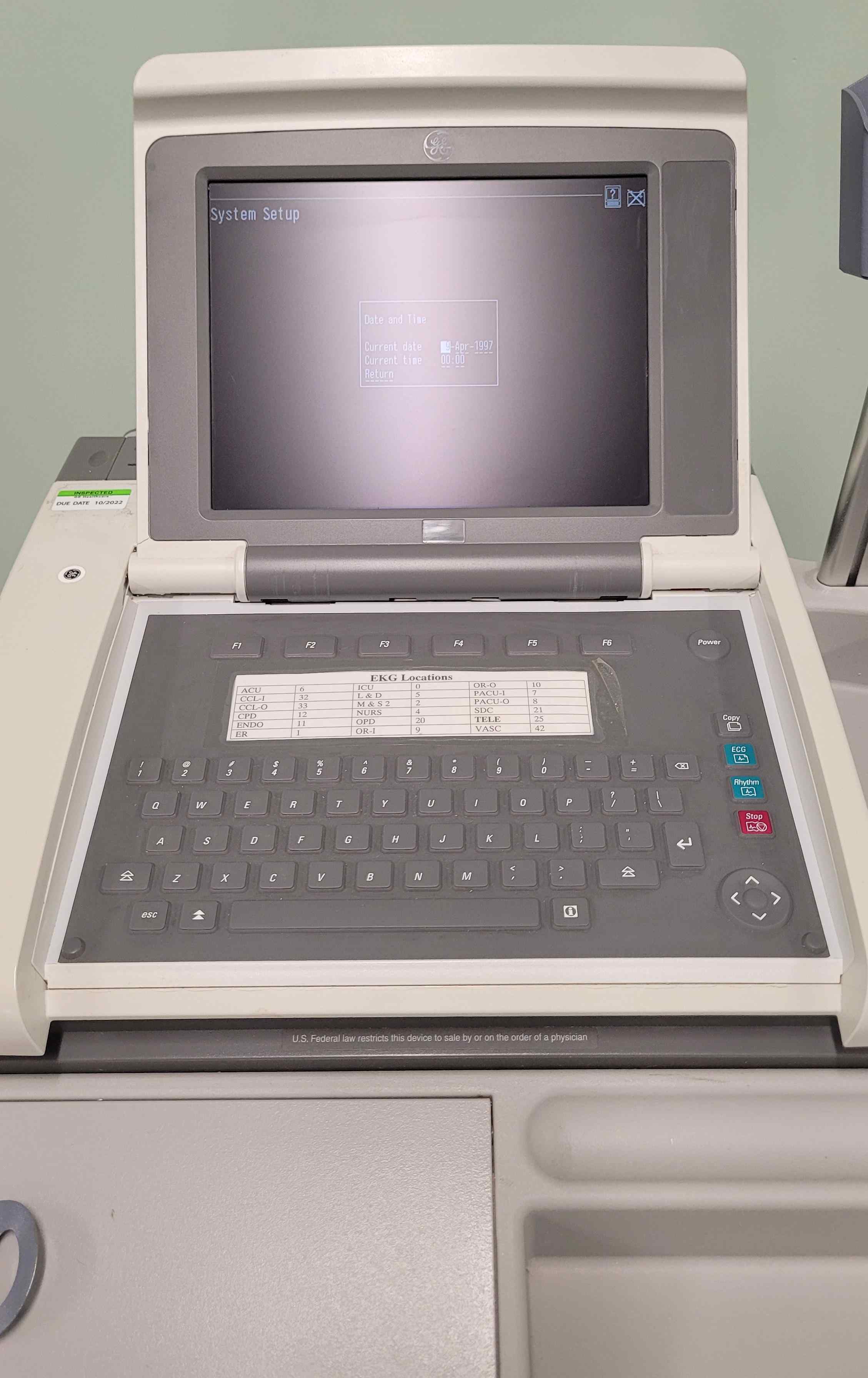 GE MAC 5000 EKG System