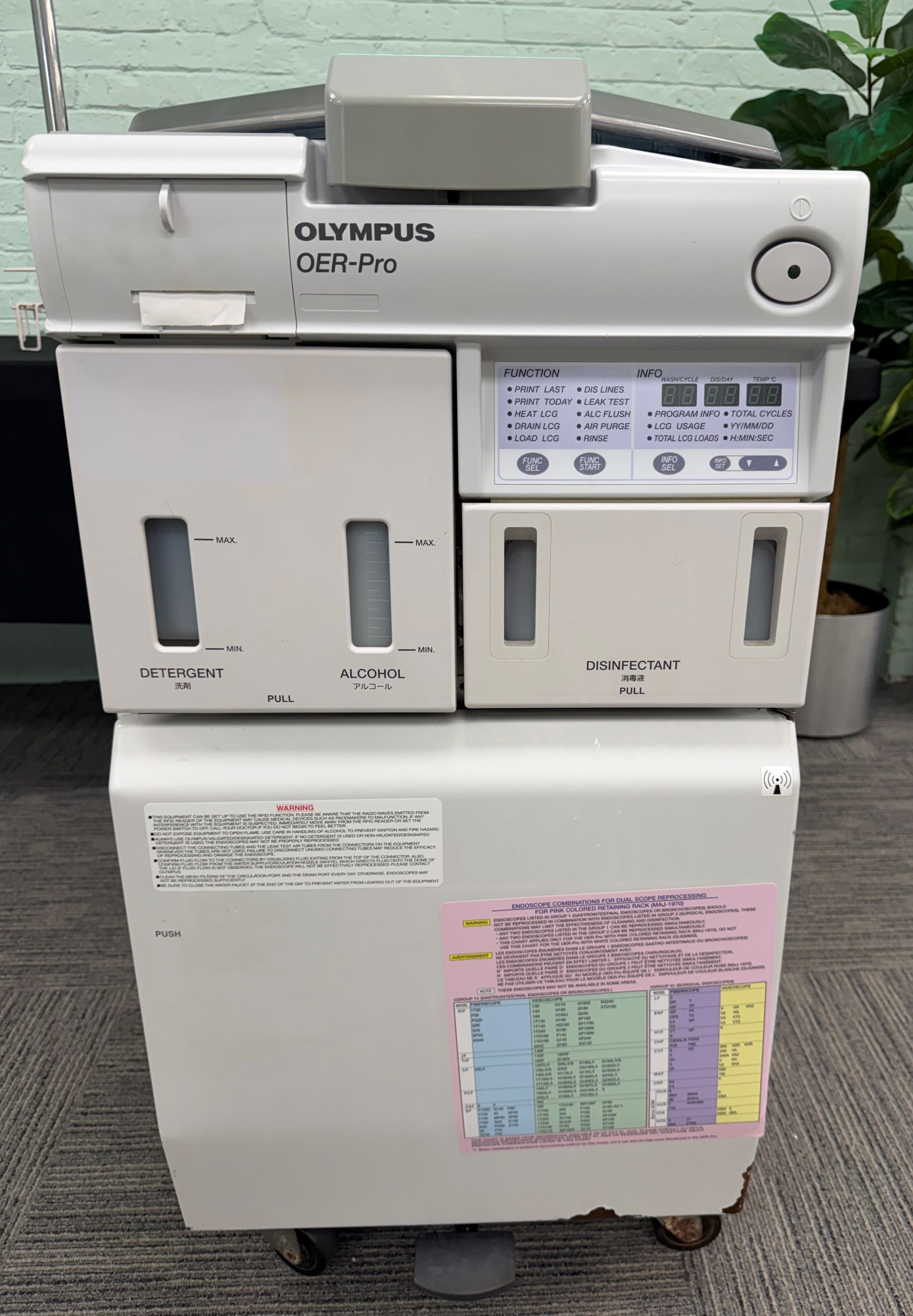 Olympus OER-Pro Automated Endoscope Reprocessor Scope Washer