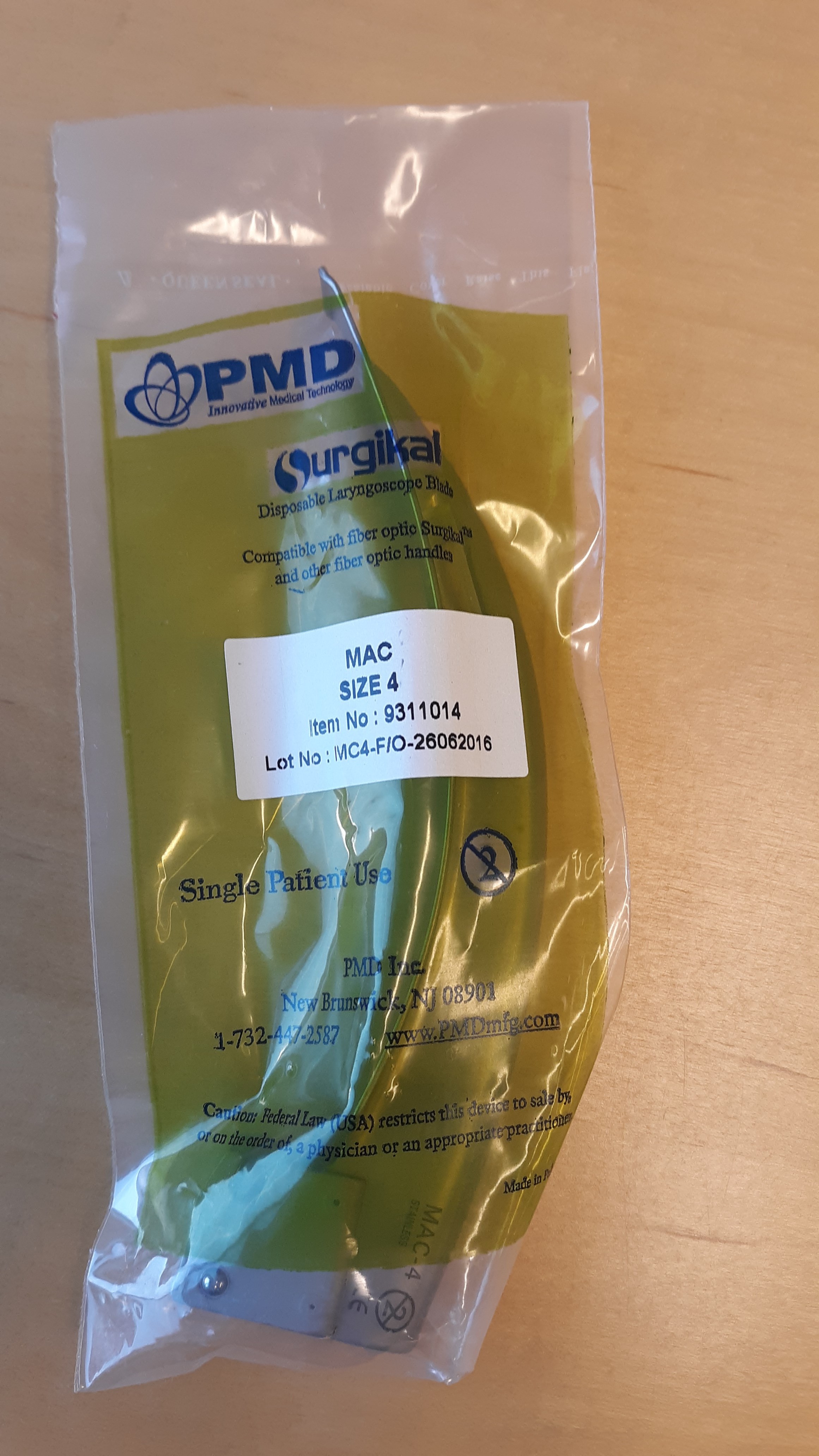PMD Surgikal MAC Disposable Laryngoscope Blade (Size 4) - Pack of 20