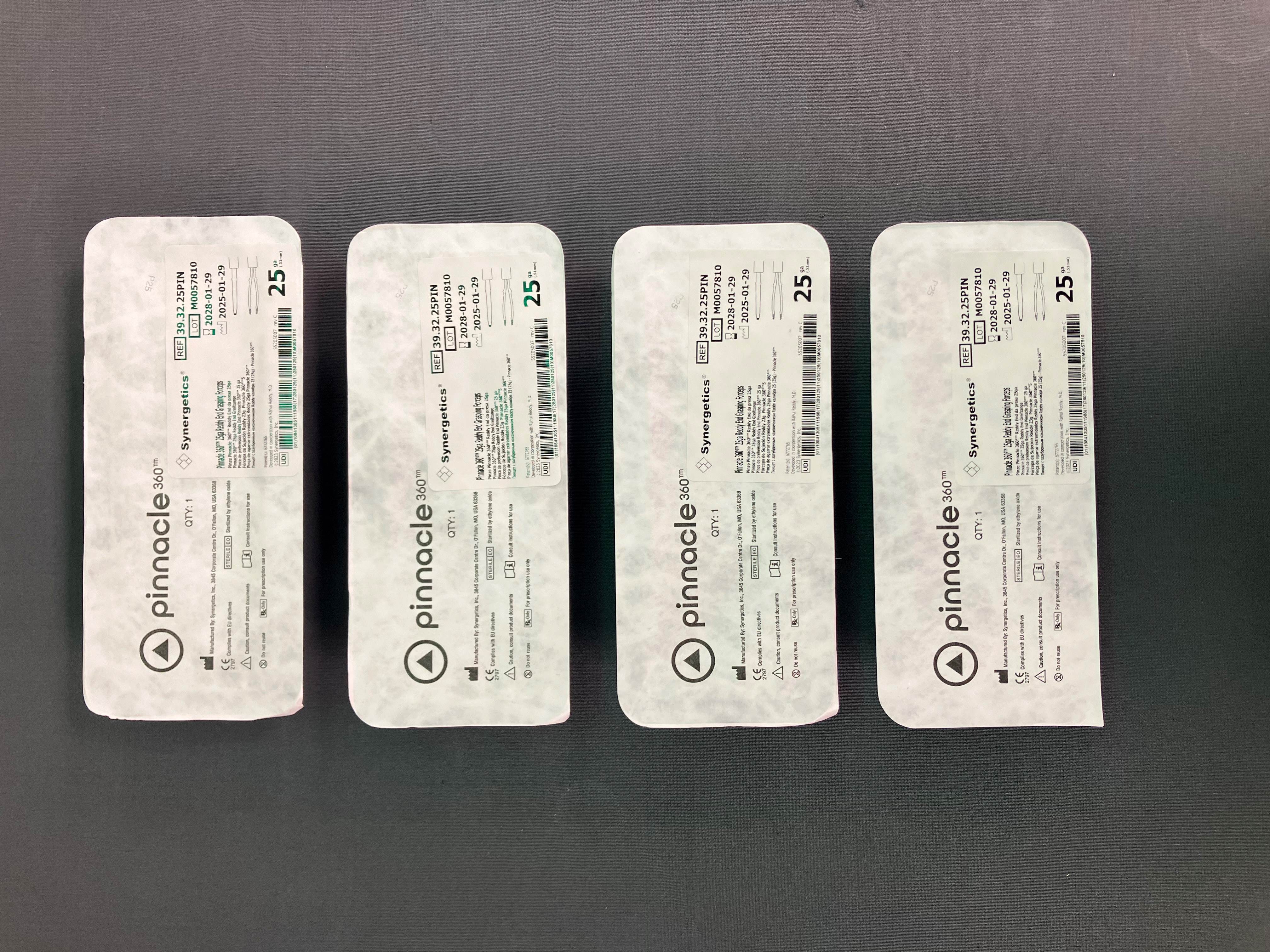Synergetics Pinnacle 360 25ga Reddy Forcep – Lot of 4